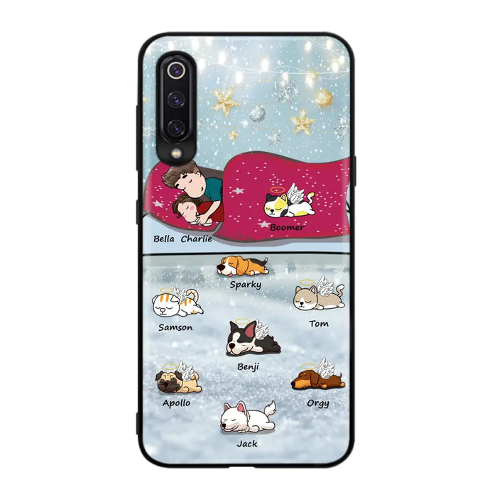 Custom Personalized Couple With Pet Phone Case - Upto 8 Pets - Best Gift For Dog/ Cat Lover - Case For Xiaomi, Oppo And Huawei