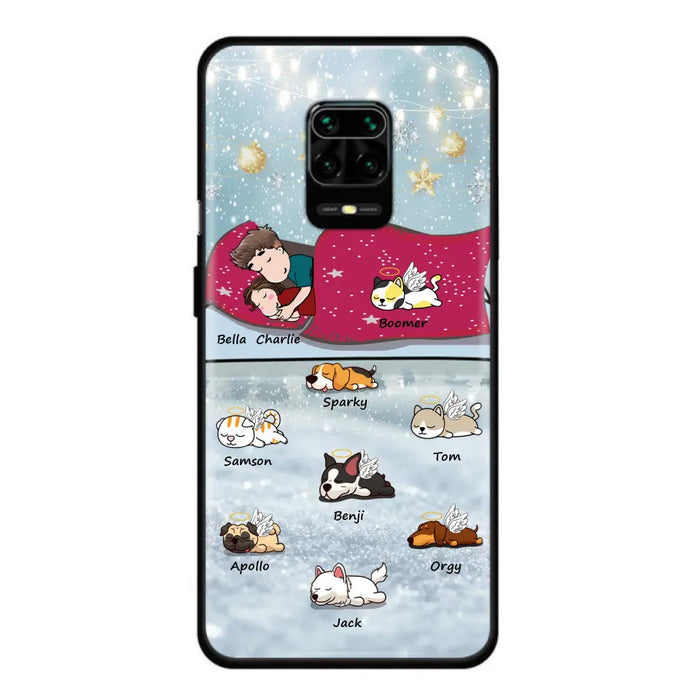 Custom Personalized Couple With Pet Phone Case - Upto 8 Pets - Best Gift For Dog/ Cat Lover - Case For Xiaomi, Oppo And Huawei