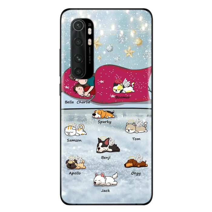 Custom Personalized Couple With Pet Phone Case - Upto 8 Pets - Best Gift For Dog/ Cat Lover - Case For Xiaomi, Oppo And Huawei