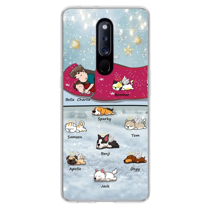 Custom Personalized Couple With Pet Phone Case - Upto 8 Pets - Best Gift For Dog/ Cat Lover - Case For Xiaomi, Oppo And Huawei