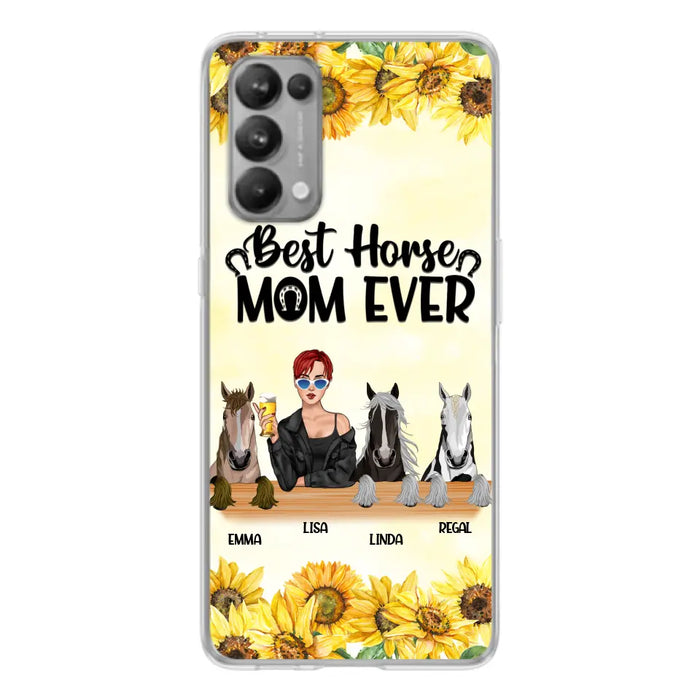 Custom Personalized Horse Mom Phone Case, Gift for Horse Lovers - Life Is Better With Horses