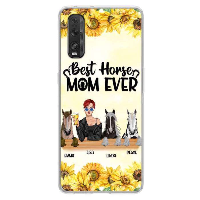 Custom Personalized Horse Mom Phone Case, Gift for Horse Lovers - Life Is Better With Horses