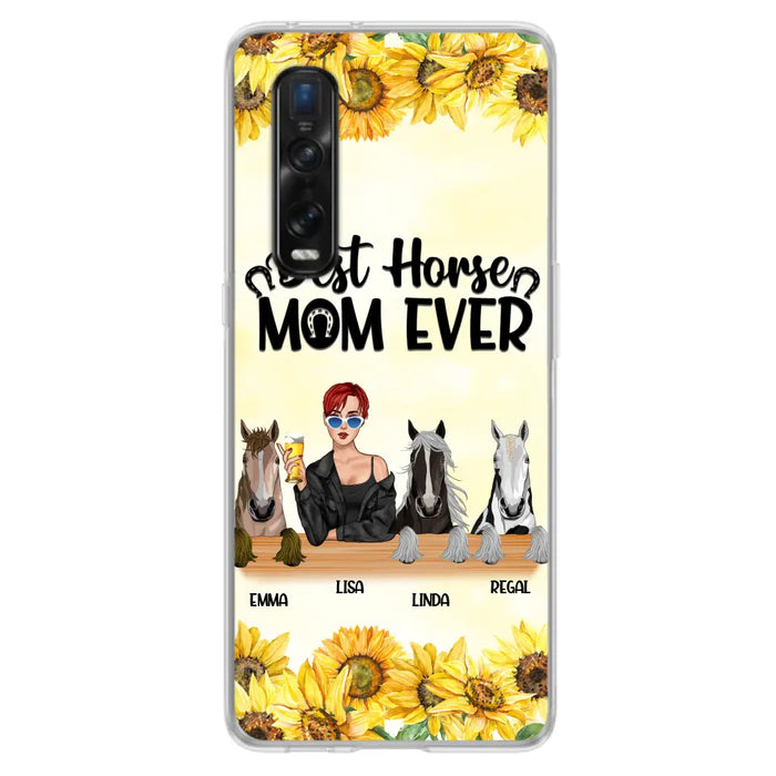 Custom Personalized Horse Mom Phone Case, Gift for Horse Lovers - Life Is Better With Horses