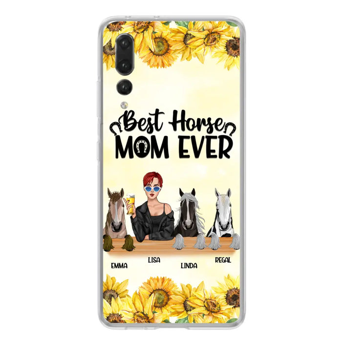 Custom Personalized Horse Mom Phone Case, Gift for Horse Lovers - Life Is Better With Horses