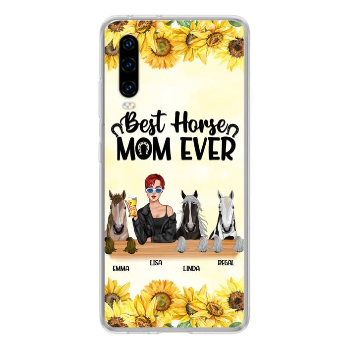 Custom Personalized Horse Mom Phone Case, Gift for Horse Lovers - Life Is Better With Horses