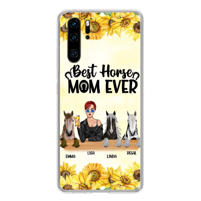 Custom Personalized Horse Mom Phone Case, Gift for Horse Lovers - Life Is Better With Horses