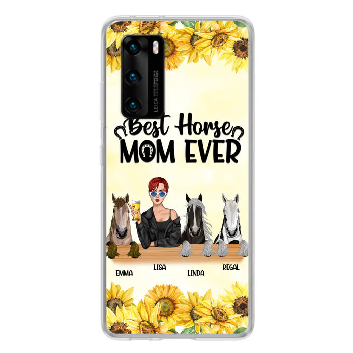 Custom Personalized Horse Mom Phone Case, Gift for Horse Lovers - Life Is Better With Horses