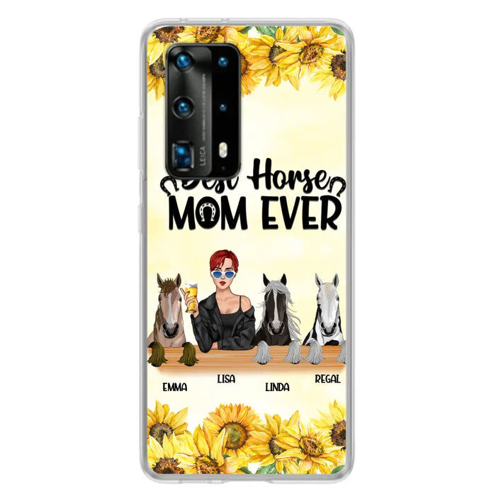 Custom Personalized Horse Mom Phone Case, Gift for Horse Lovers - Life Is Better With Horses