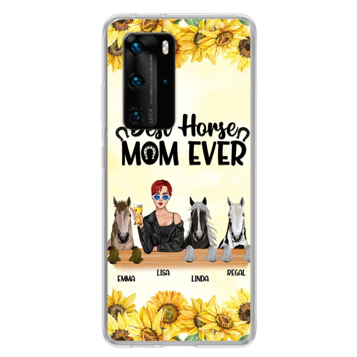 Custom Personalized Horse Mom Phone Case, Gift for Horse Lovers - Life Is Better With Horses