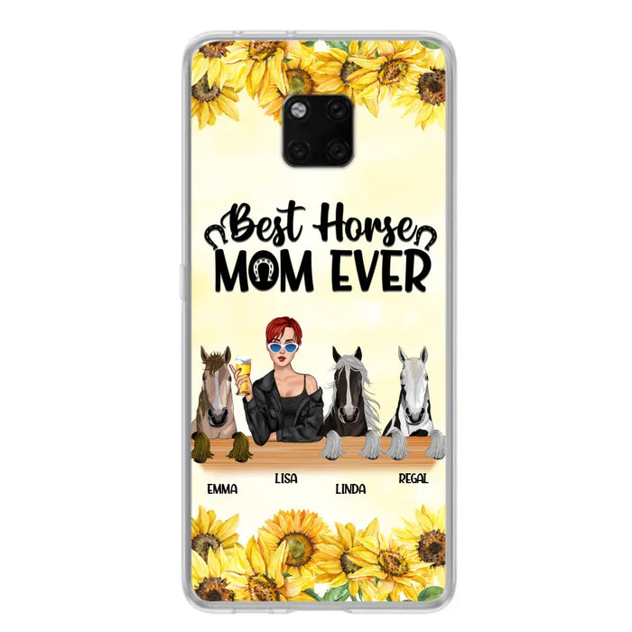 Custom Personalized Horse Mom Phone Case, Gift for Horse Lovers - Life Is Better With Horses