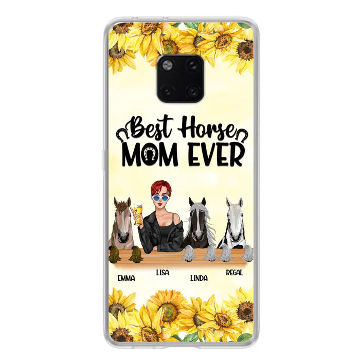 Custom Personalized Horse Mom Phone Case, Gift for Horse Lovers - Life Is Better With Horses