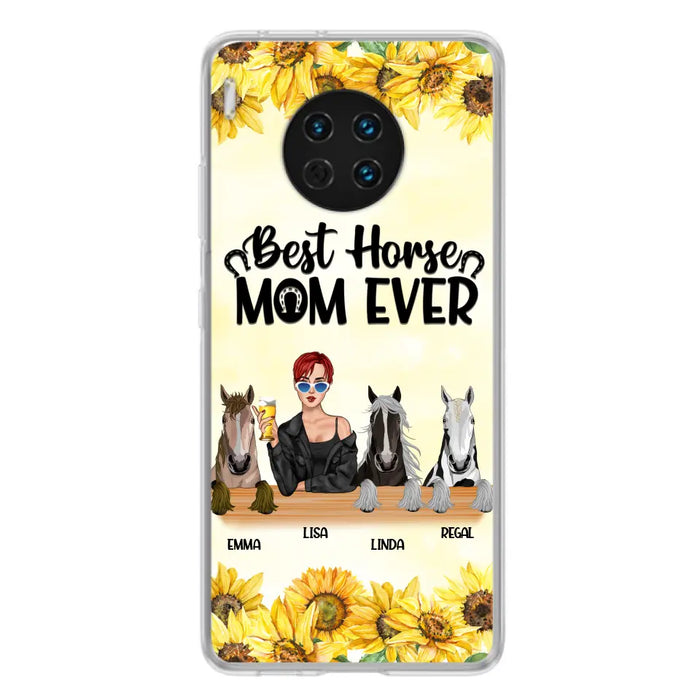 Custom Personalized Horse Mom Phone Case, Gift for Horse Lovers - Life Is Better With Horses