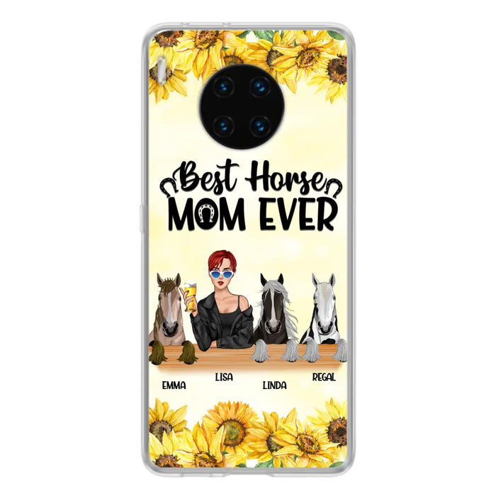 Custom Personalized Horse Mom Phone Case, Gift for Horse Lovers - Life Is Better With Horses