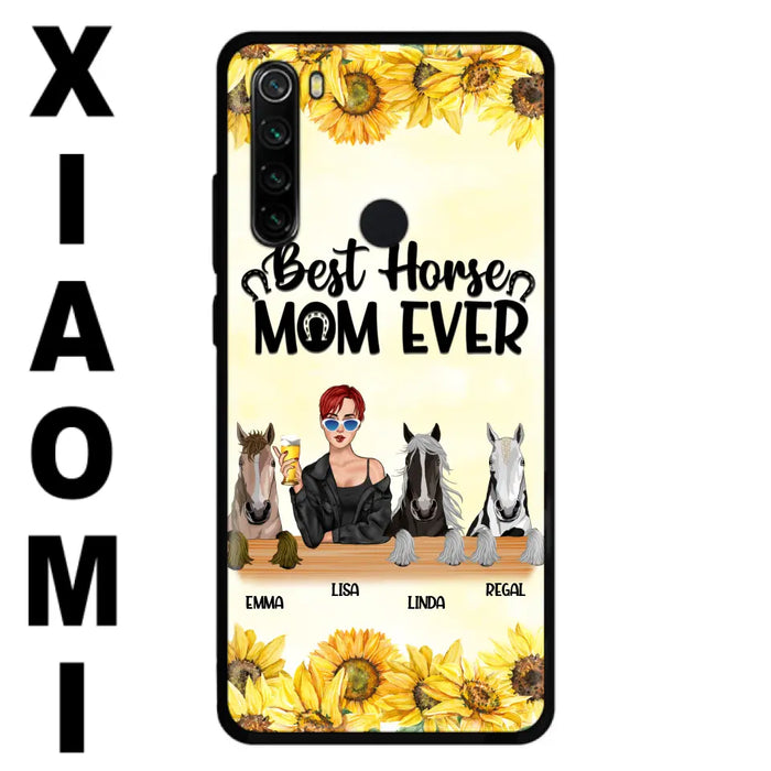 Custom Personalized Horse Mom Phone Case, Gift for Horse Lovers - Life Is Better With Horses