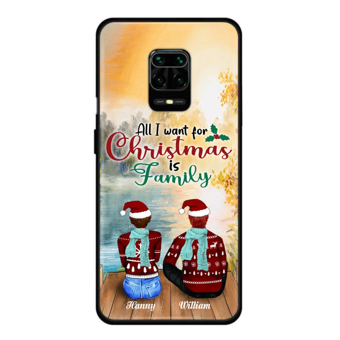 Custom Personalized Family Phone Case - Couple/ Parents With Upto 3 Kids, 3 Pets - Gift For Family - Case For Xiaomi, Oppo And Huawei