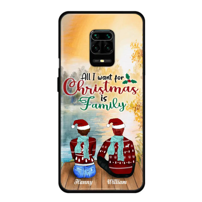 Custom Personalized Family Phone Case - Couple/ Parents With Upto 3 Kids, 3 Pets - Gift For Family - Case For Xiaomi, Oppo And Huawei