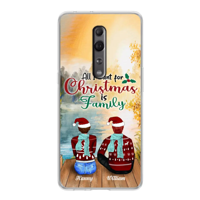 Custom Personalized Family Phone Case - Couple/ Parents With Upto 3 Kids, 3 Pets - Gift For Family - Case For Xiaomi, Oppo And Huawei