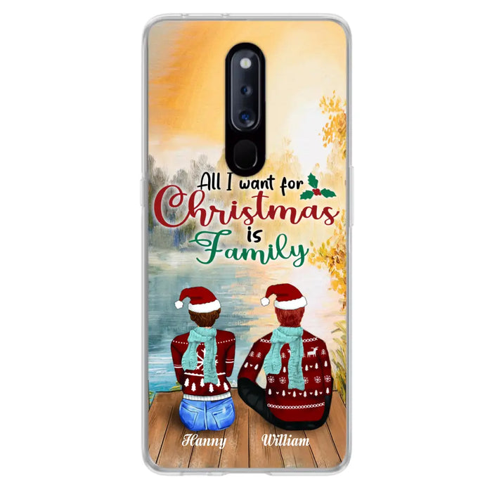 Custom Personalized Family Phone Case - Couple/ Parents With Upto 3 Kids, 3 Pets - Gift For Family - Case For Xiaomi, Oppo And Huawei