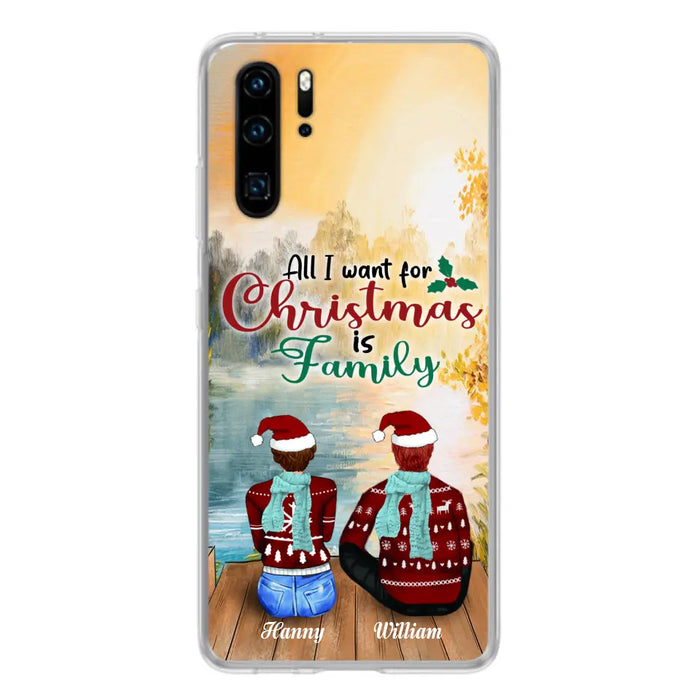 Custom Personalized Family Phone Case - Couple/ Parents With Upto 3 Kids, 3 Pets - Gift For Family - Case For Xiaomi, Oppo And Huawei