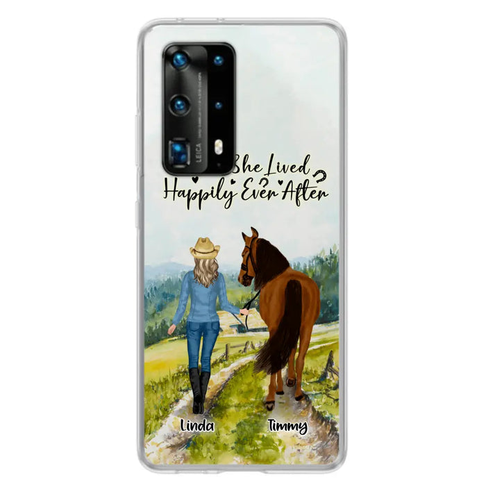 Custom Personalized Horse Girl Phone Case - Upto 4 Horses - Best Gift For Horse Lover - Just A Girl Who Loves Horses - Case For Xiaomi, Huawei & Oppo