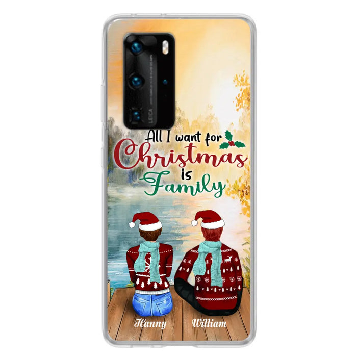 Custom Personalized Family Phone Case - Couple/ Parents With Upto 3 Kids, 3 Pets - Gift For Family - Case For Xiaomi, Oppo And Huawei