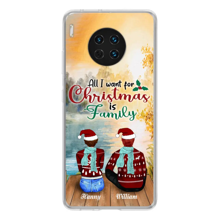 Custom Personalized Family Phone Case - Couple/ Parents With Upto 3 Kids, 3 Pets - Gift For Family - Case For Xiaomi, Oppo And Huawei