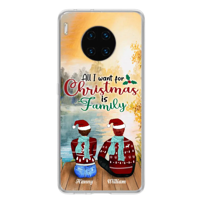 Custom Personalized Family Phone Case - Couple/ Parents With Upto 3 Kids, 3 Pets - Gift For Family - Case For Xiaomi, Oppo And Huawei