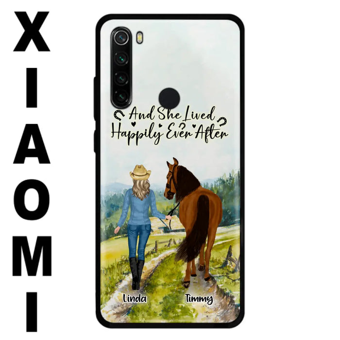 Custom Personalized Horse Girl Phone Case - Upto 4 Horses - Best Gift For Horse Lover - Just A Girl Who Loves Horses - Case For Xiaomi, Huawei & Oppo