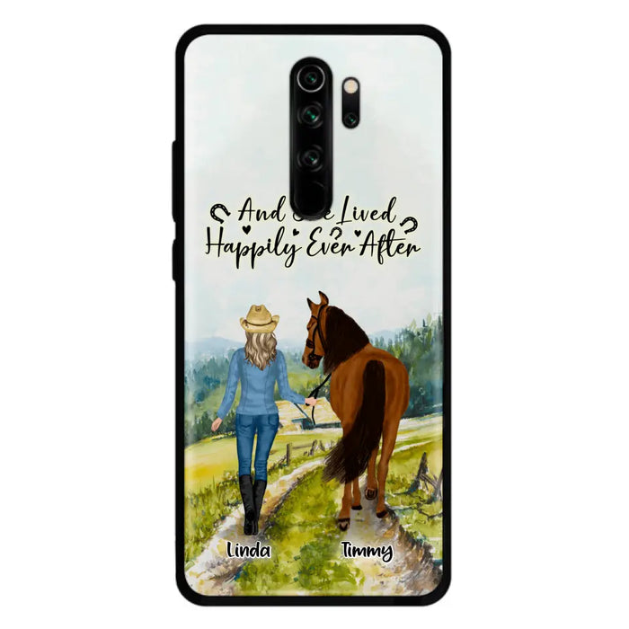 Custom Personalized Horse Girl Phone Case - Upto 4 Horses - Best Gift For Horse Lover - Just A Girl Who Loves Horses - Case For Xiaomi, Huawei & Oppo