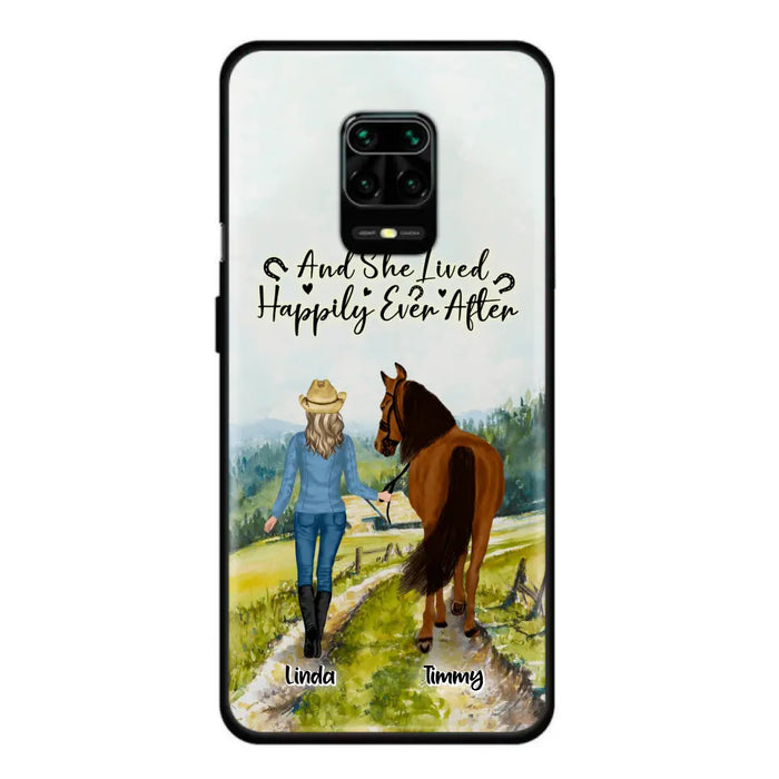 Custom Personalized Horse Girl Phone Case - Upto 4 Horses - Best Gift For Horse Lover - Just A Girl Who Loves Horses - Case For Xiaomi, Huawei & Oppo