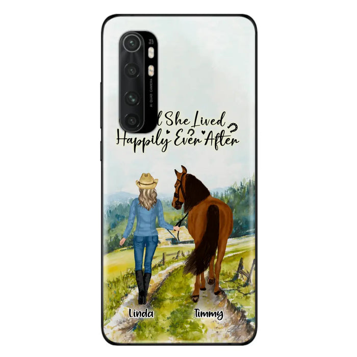 Custom Personalized Horse Girl Phone Case - Upto 4 Horses - Best Gift For Horse Lover - Just A Girl Who Loves Horses - Case For Xiaomi, Huawei & Oppo