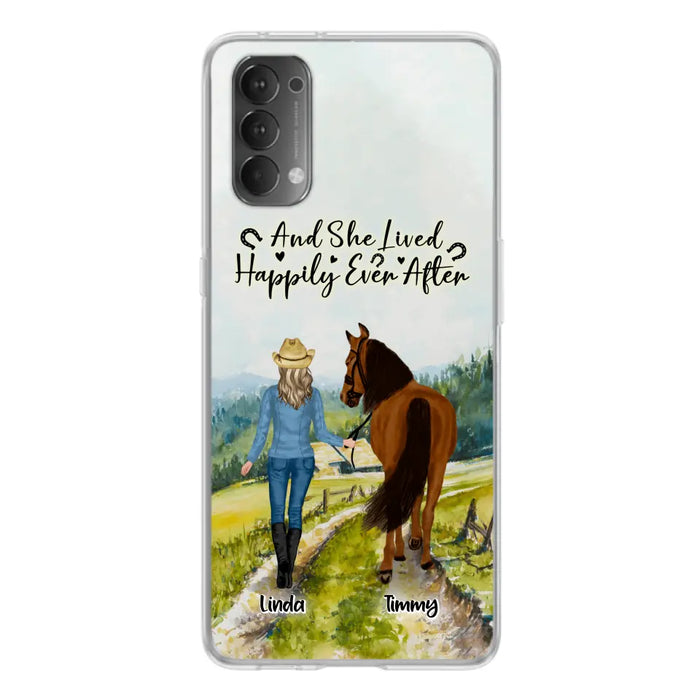 Custom Personalized Horse Girl Phone Case - Upto 4 Horses - Best Gift For Horse Lover - Just A Girl Who Loves Horses - Case For Xiaomi, Huawei & Oppo