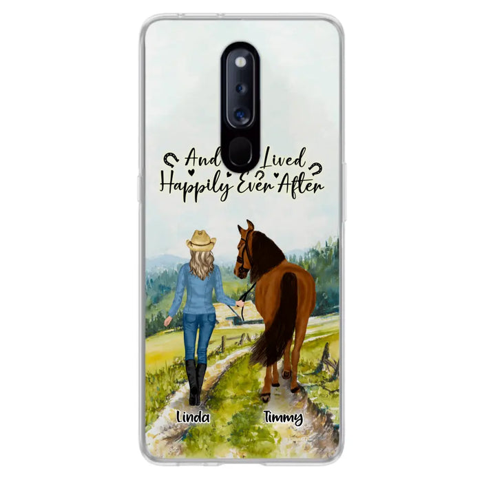 Custom Personalized Horse Girl Phone Case - Upto 4 Horses - Best Gift For Horse Lover - Just A Girl Who Loves Horses - Case For Xiaomi, Huawei & Oppo