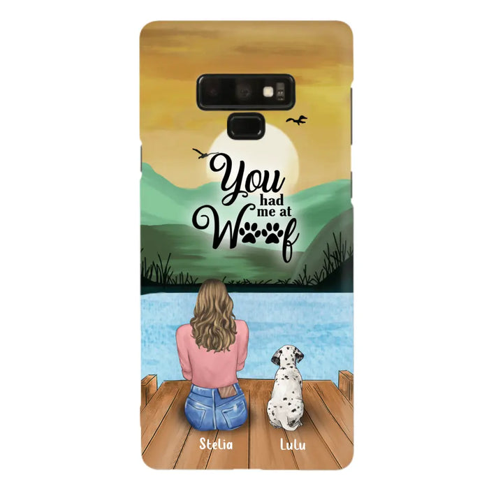 Custom Personalized Dog Mom Phone Case - Gifts For Dog Lover With Upto 4 Dogs - You Had Me At Woof - The New Version for iPhone 16 Series