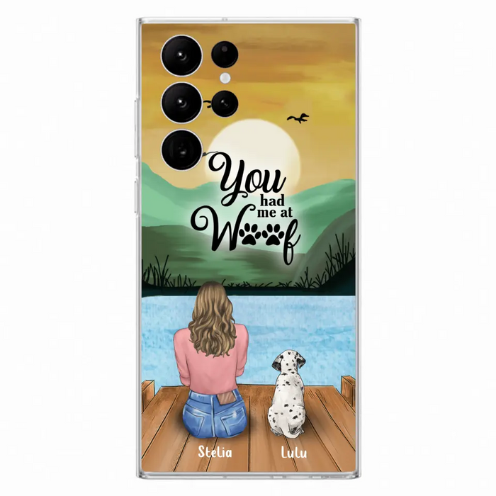 Custom Personalized Dog Mom Phone Case - Gifts For Dog Lover With Upto 4 Dogs - You Had Me At Woof - The New Version for iPhone 16 Series