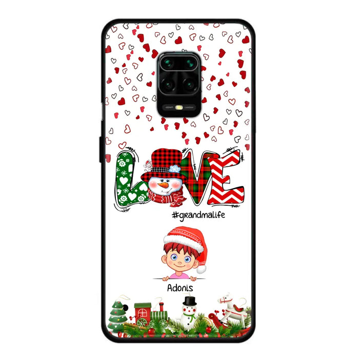 Custom Personalized Christmas Grandmalife Phone Case - Upto 6 Kids - Christmas Gift For Grandma, Mama - Case For Xiaomi, Oppo And Huawei