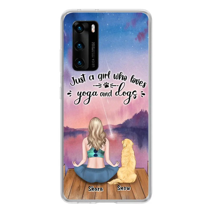 Custom Personalized Yoga Dog Mom Phone Case - Gift For Dog Lover - Case For Xiaomi, Oppo And Huawei