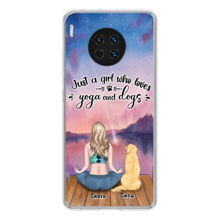 Custom Personalized Yoga Dog Mom Phone Case - Gift For Dog Lover - Case For Xiaomi, Oppo And Huawei