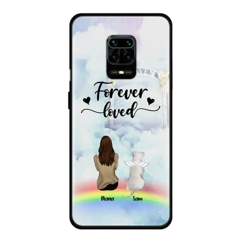 Personalized Memorial Pets Phone Case - Man/Woman With Up to 4 Pets - Memorial Gift For Dog Lovers/Cat Lovers - Forever Loved - For Xiaomi, Oppo And Huawei Phone Case - AXSIO5