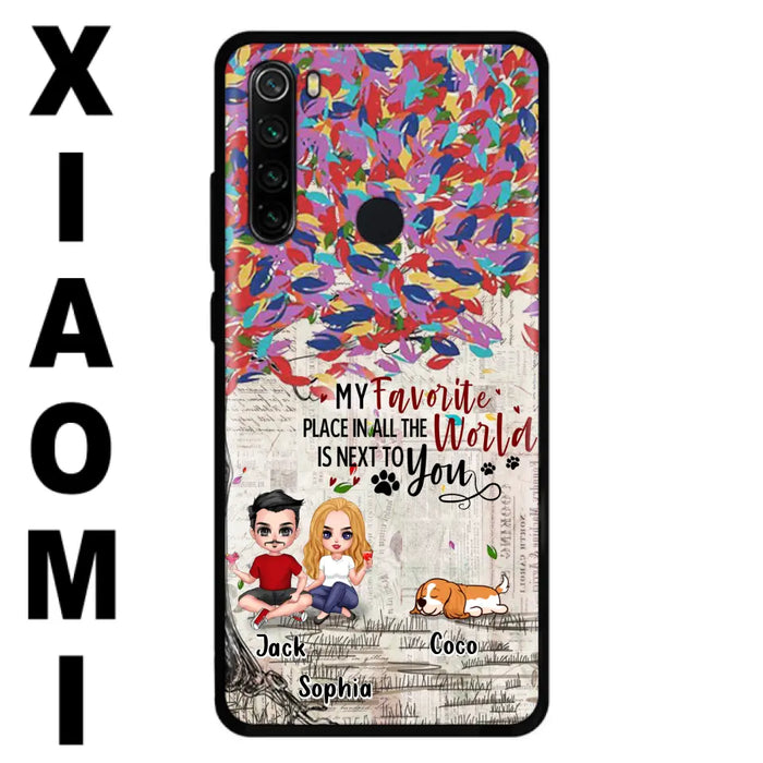 Custom Personalized Couple And Dogs Phone Case - Up to 3 Dogs - Best Gift For Dog Lovers - You And Me & The Dogs - Case For Xiaomi/Huawei/Oppo