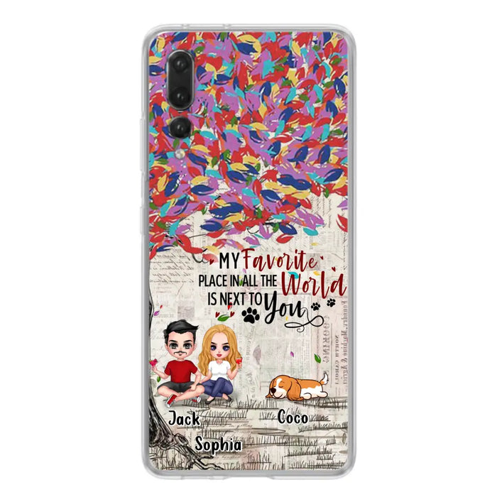 Custom Personalized Couple And Dogs Phone Case - Up to 3 Dogs - Best Gift For Dog Lovers - You And Me & The Dogs - Case For Xiaomi/Huawei/Oppo