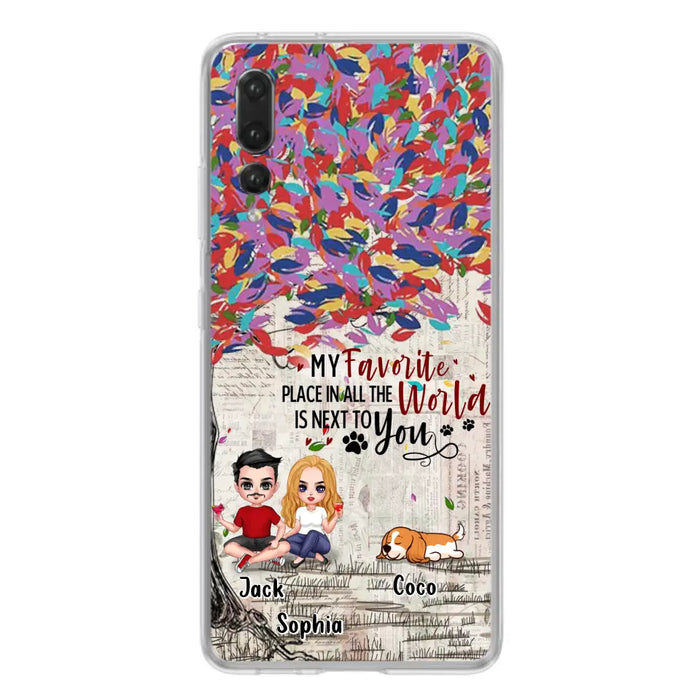 Custom Personalized Couple And Dogs Phone Case - Up to 3 Dogs - Best Gift For Dog Lovers - You And Me & The Dogs - Case For Xiaomi/Huawei/Oppo