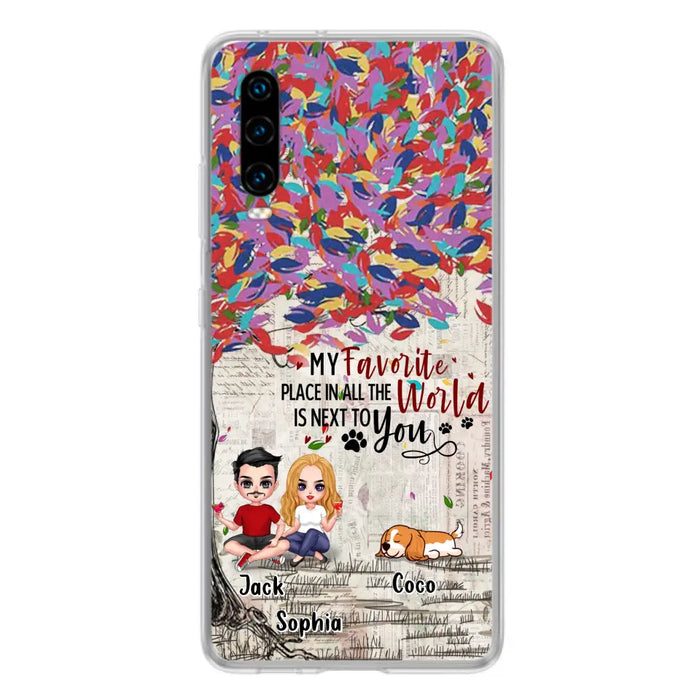 Custom Personalized Couple And Dogs Phone Case - Up to 3 Dogs - Best Gift For Dog Lovers - You And Me & The Dogs - Case For Xiaomi/Huawei/Oppo