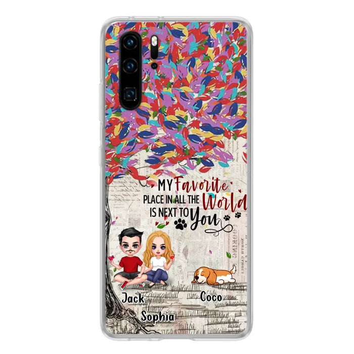 Custom Personalized Couple And Dogs Phone Case - Up to 3 Dogs - Best Gift For Dog Lovers - You And Me & The Dogs - Case For Xiaomi/Huawei/Oppo