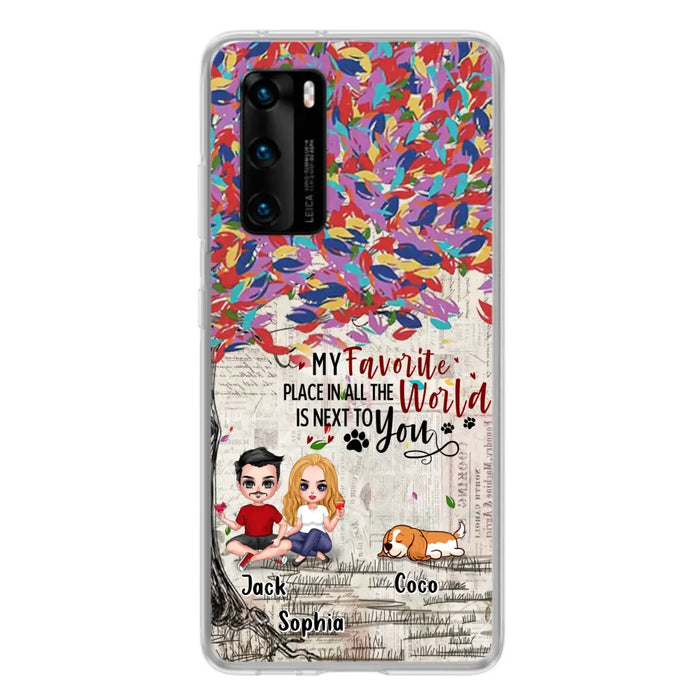 Custom Personalized Couple And Dogs Phone Case - Up to 3 Dogs - Best Gift For Dog Lovers - You And Me & The Dogs - Case For Xiaomi/Huawei/Oppo