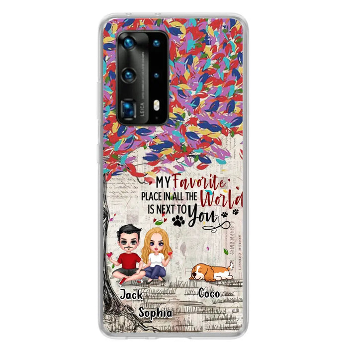 Custom Personalized Couple And Dogs Phone Case - Up to 3 Dogs - Best Gift For Dog Lovers - You And Me & The Dogs - Case For Xiaomi/Huawei/Oppo