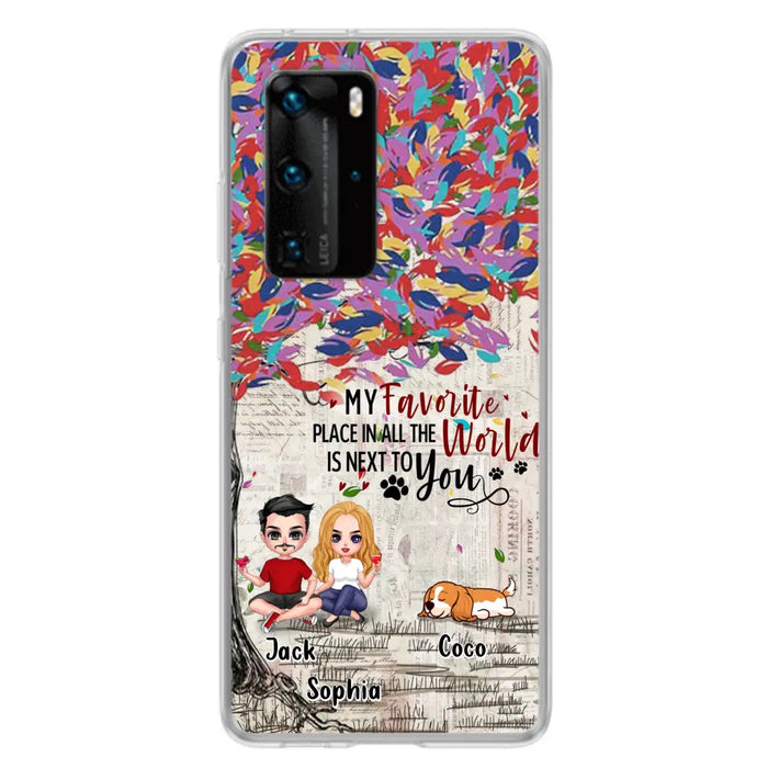 Custom Personalized Couple And Dogs Phone Case - Up to 3 Dogs - Best Gift For Dog Lovers - You And Me & The Dogs - Case For Xiaomi/Huawei/Oppo