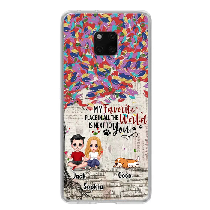 Custom Personalized Couple And Dogs Phone Case - Up to 3 Dogs - Best Gift For Dog Lovers - You And Me & The Dogs - Case For Xiaomi/Huawei/Oppo