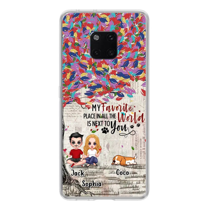 Custom Personalized Couple And Dogs Phone Case - Up to 3 Dogs - Best Gift For Dog Lovers - You And Me & The Dogs - Case For Xiaomi/Huawei/Oppo