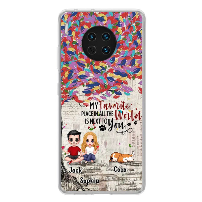 Custom Personalized Couple And Dogs Phone Case - Up to 3 Dogs - Best Gift For Dog Lovers - You And Me & The Dogs - Case For Xiaomi/Huawei/Oppo